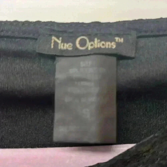 Nue Options Lace Sleeveless Top Size Small Black - Picture 2 of 4